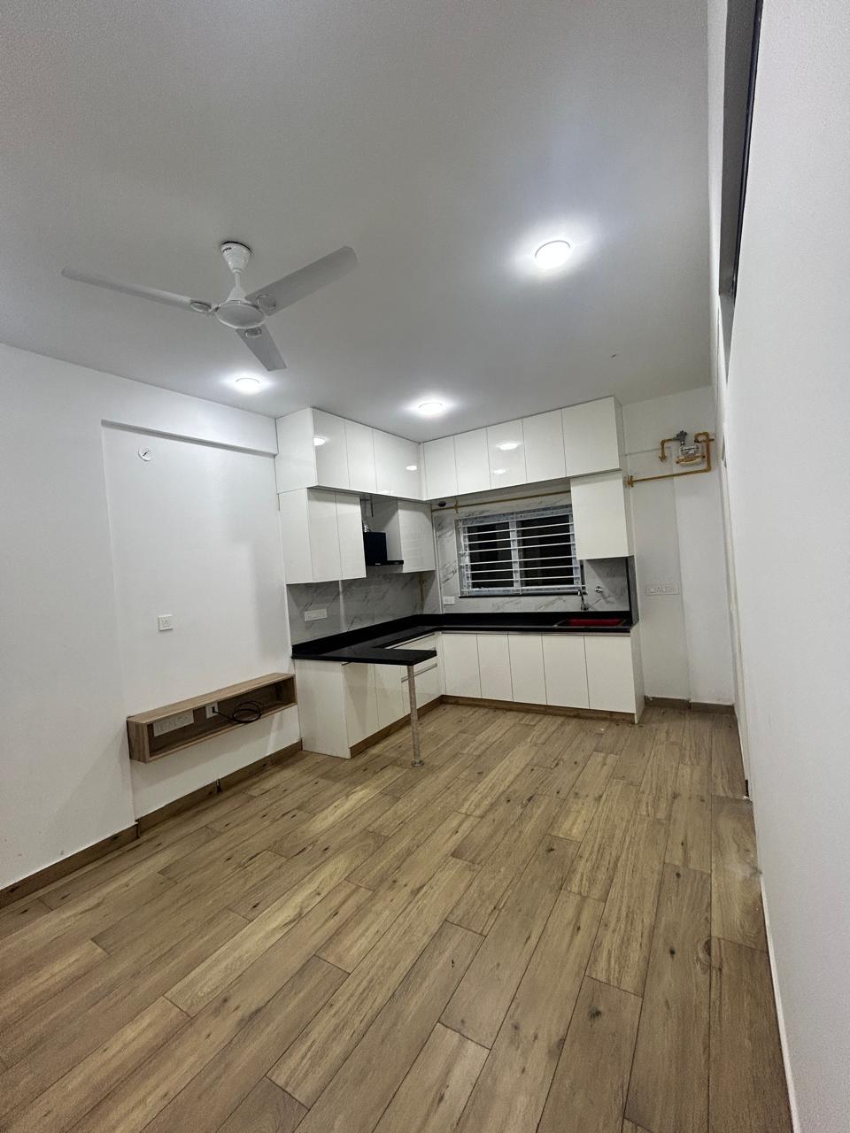 Open living and kitchen area