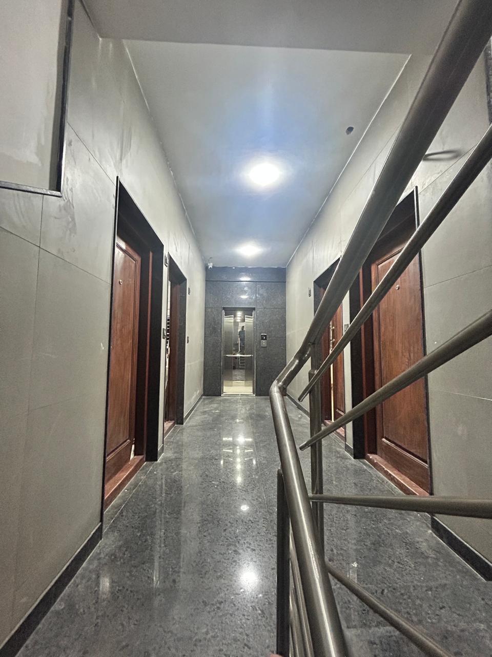 Building corridor and lift access